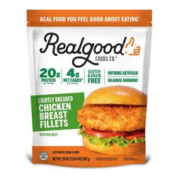 Real Good Lightly Breaded Chicken Breast Fillets - 20oz