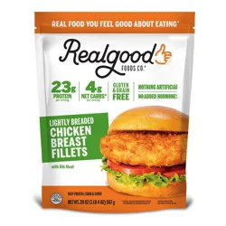 Real Good Lightly Breaded Chicken Breast Fillets - 20oz