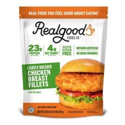 Real Good Lightly Breaded Chicken Breast Fillets - 20oz