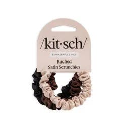 Kitsch Ultra Petite Satin Scrunchies - 3pk: Hair Styling, Securing For All Hair Types