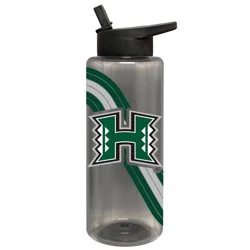 NCAA Hawaii Rainbow Warriors Retro Wave Smoke Acrylic Bottle - 34oz