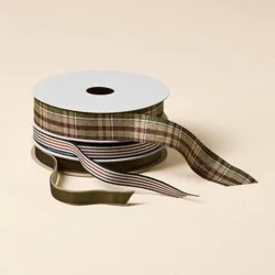 Hearth & Hand with Magnolia 3ct Ribbon Green - Hearth & Hand™ with Magnolia