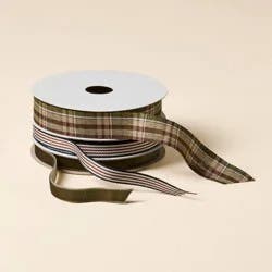 Hearth & Hand with Magnolia 3ct Ribbon Green - Hearth & Hand™ with Magnolia