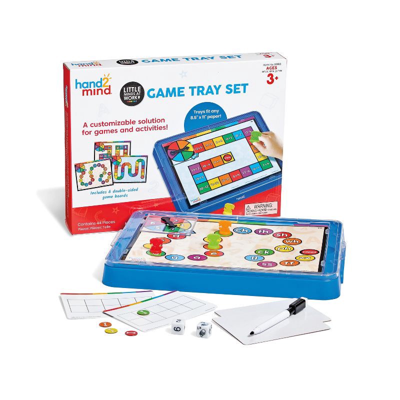 slide 1 of 7, Hand2Mind Little Minds at Work Game Tray Activity Set, 1 ct