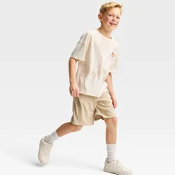 Boys' French Terry 'At the Knee' Shorts - Cat & Jack™ Beige XS
