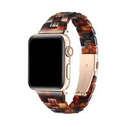 Posh Tech Autumn Skinny Tortoise Band for Apple Watch, Samsung and Garmin - Brown