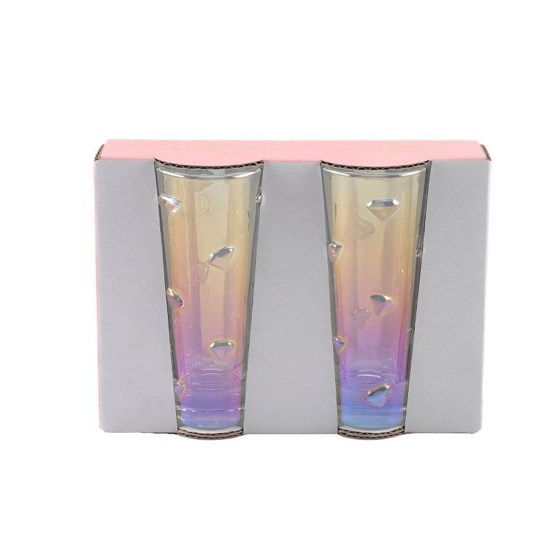 slide 1 of 4, Cook With Color 2pk 2 fl oz Icon Shot Glasses Diamond, 2 ct; 2 fl oz