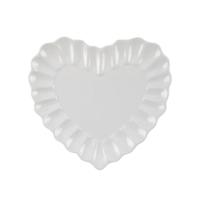 slide 1 of 4, Cook With Color Ceramic Figural Heart Dish, 1 ct