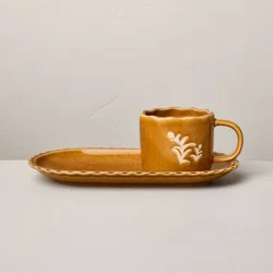 Hearth & Hand with Magnolia Pastry Plate and Mug Set Gold - Hearth & Hand™ with Magnolia