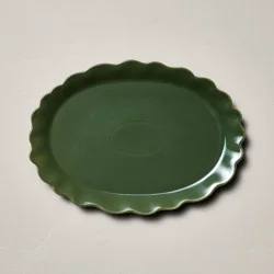 Hearth & Hand with Magnolia Large Ceramic Serve Plate Green - Hearth & Hand™ with Magnolia