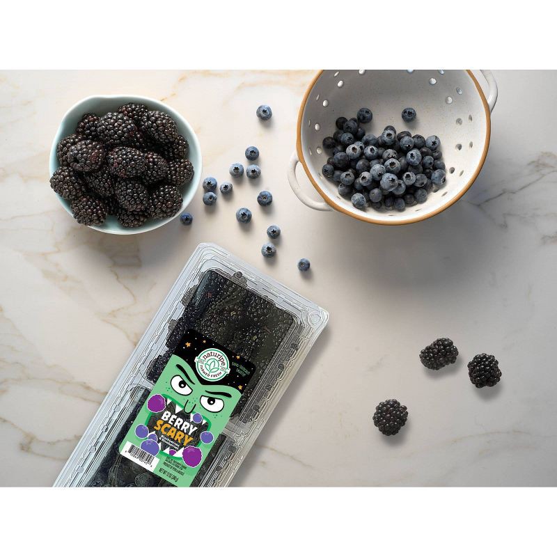 slide 2 of 3, Naturipe Farms Berry Scary Dual Blueberries and Blackberries - 12oz, 12 oz