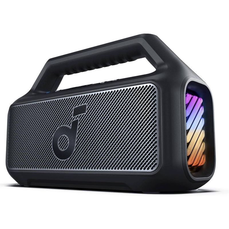 slide 1 of 8, Anker Soundcore Boom 2 Portable Waterproof Bluetooth Speaker with Built-In Power Bank - Black, 1 ct