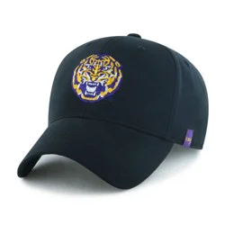 NCAA LSU Tigers Mid Profile Baseball Hat - Black