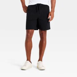 Men's 7" Trek Pull-On Shorts - Goodfellow & Co™ Black XS