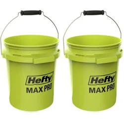 Hefty 2pk 5gal MAX PRO 90mm Bucket Acid Lime