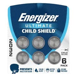 Energizer Ultimate Child Shield 6pk Lithium CR2032 Battery