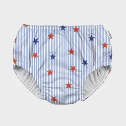 Green Sprouts Baby Americana Eco Pull-Up Reusable Swim Diaper - Blue 24M