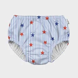 Green Sprouts Baby Americana Eco Pull-Up Reusable Swim Diaper - Blue 24M