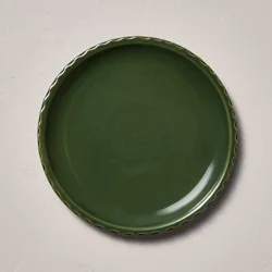 Hearth & Hand with Magnolia 10.5" Pinched Edge Stoneware Dinner Plate Green - Hearth & Hand™ with Magnolia