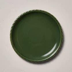 Hearth & Hand with Magnolia 10.5" Pinched Edge Stoneware Dinner Plate Green - Hearth & Hand™ with Magnolia