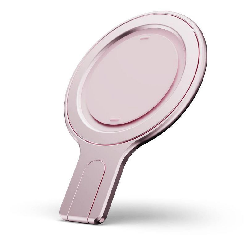 slide 1 of 8, ohsnap! Ohsnap Grip Stand Magnetic Phone Grip with Ultra-Thin Portrait Stand - "Pick Me" Pink, 1 ct