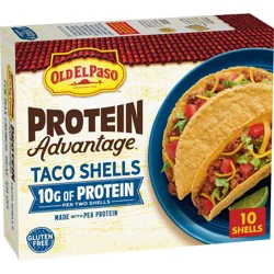 Old El Paso Protein Advantage Taco Shells - 4.94oz/10ct: Gluten-Free, Vegan, Soy-Free