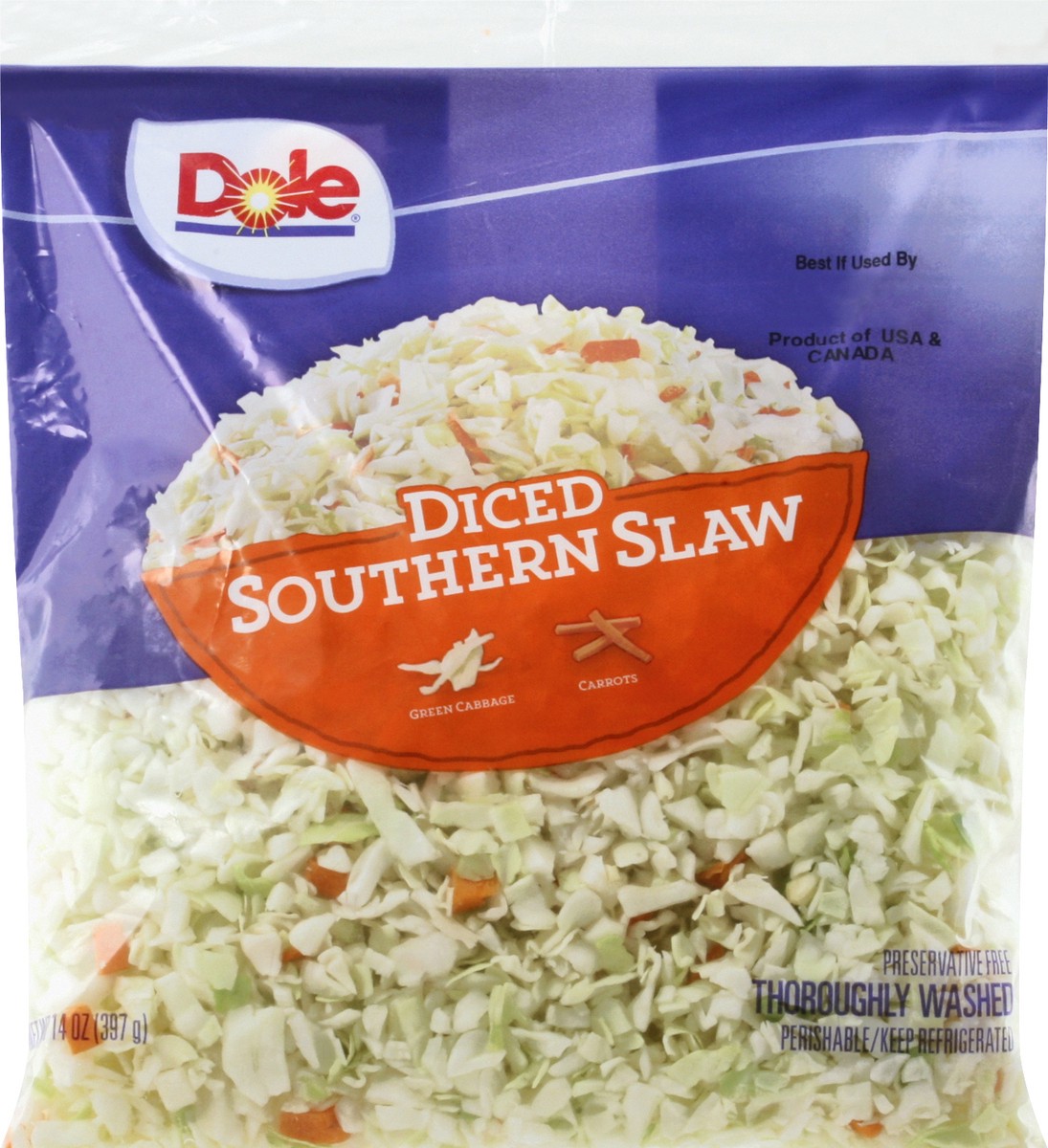 slide 6 of 10, Dole Southern Slaw, 14 oz