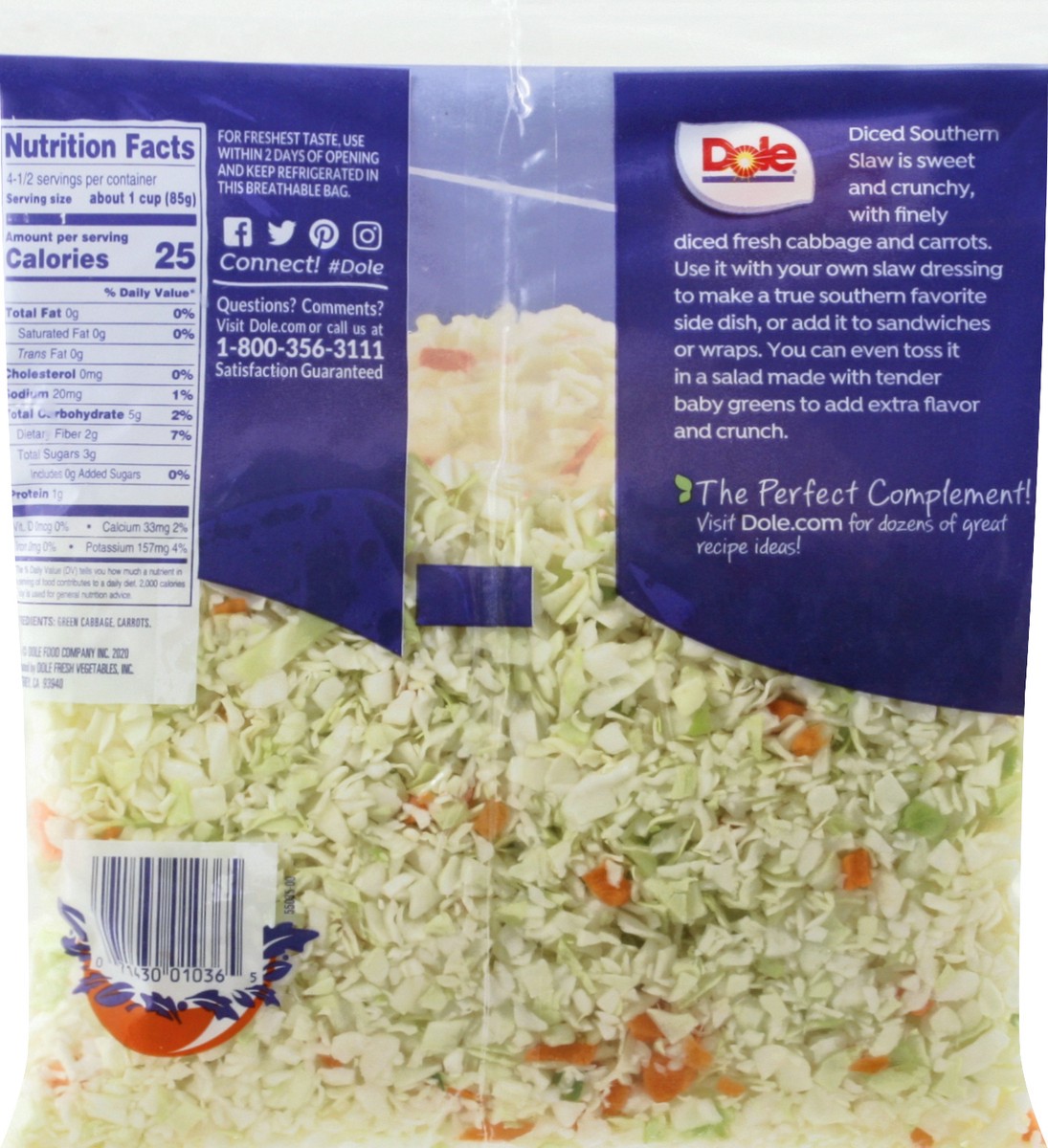 slide 3 of 10, Dole Southern Slaw, 14 oz
