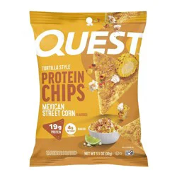 Quest Nutrition Mexican Street Corn Tortilla Protein Chips - 1.1oz: 19g Protein, Ready to Eat, Single Pack