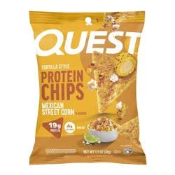 Quest Nutrition Mexican Street Corn Tortilla Protein Chips - 1.1oz: 19g Protein, Ready to Eat, Single Pack
