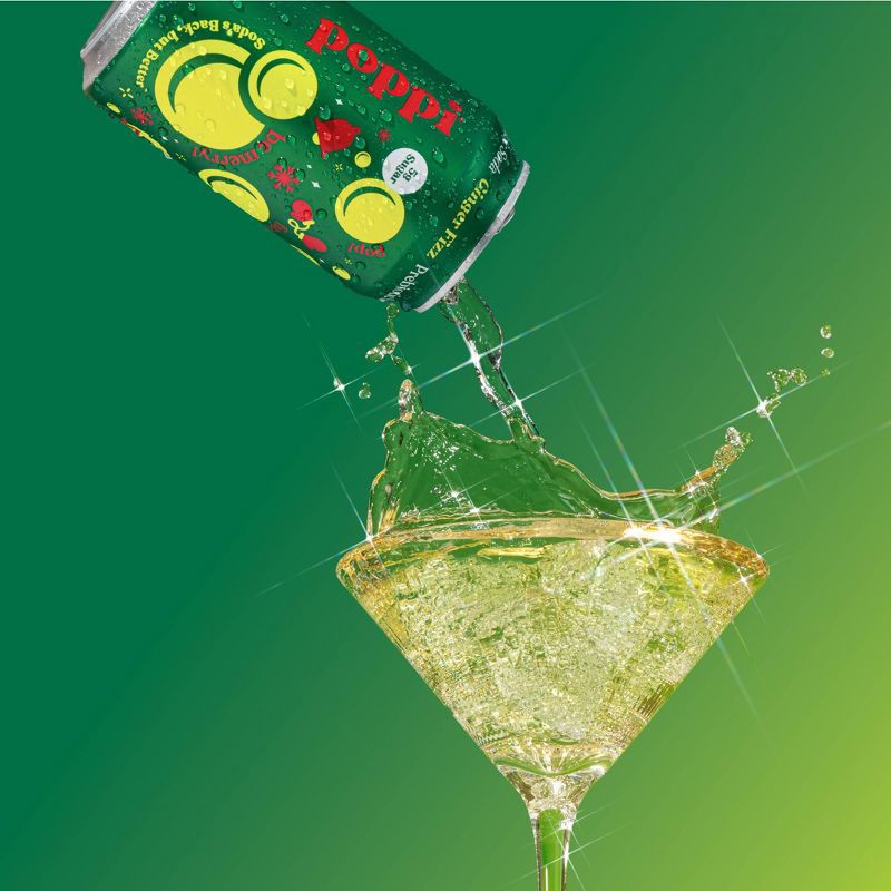 slide 2 of 4, poppi Ginger Fizz Prebiotic Soda - 12 fl oz Can, 12 fl oz