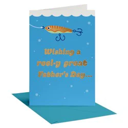 American Greetings Father's Day Card for Fishing Dad, Tackle Anything, Includes Envelope