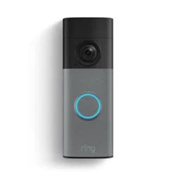 Ring Battery Doorbell 2K Outdoor Security Camera with Wi-Fi - Speckled Gray