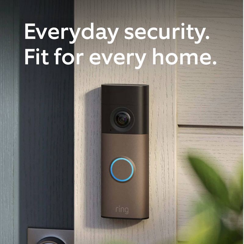 slide 1 of 6, Ring Battery Doorbell - Matte Mocha (2nd Gen), 1 ct