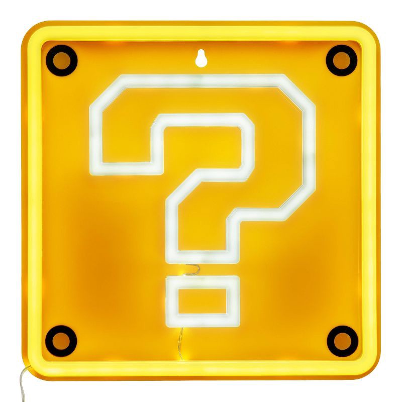 slide 1 of 4, Super Mario Question Block LED Neon Light, 1 ct
