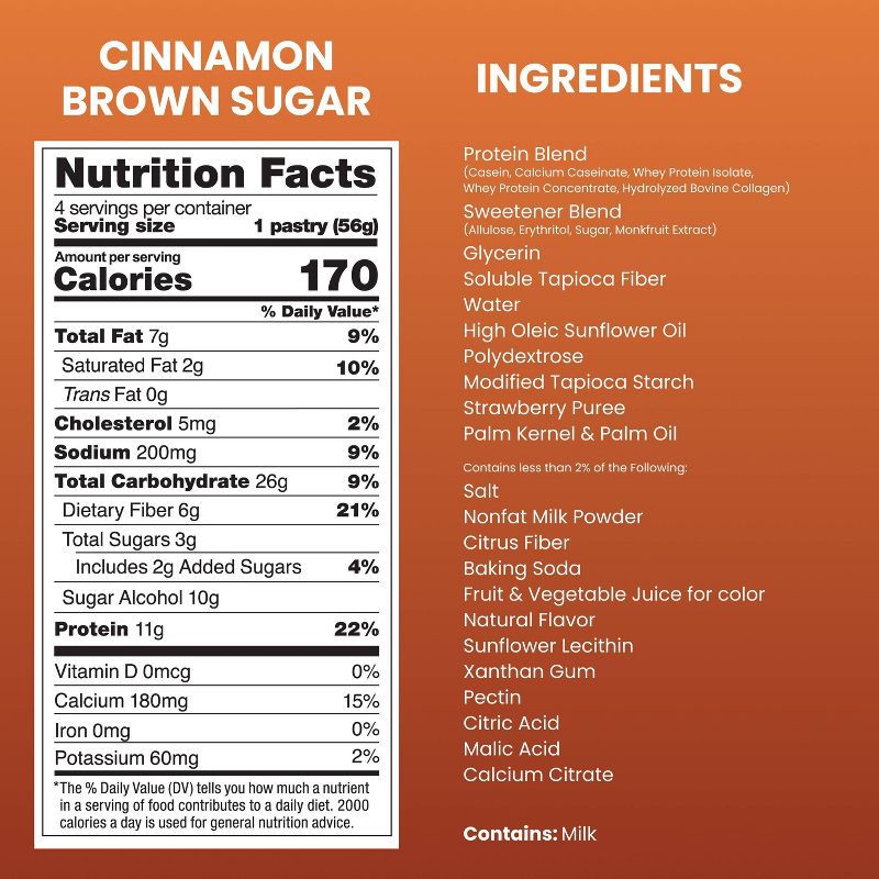 slide 2 of 6, MAGIC SPOON Cinnamon Brown Sugar Protein Pastries - 7.8oz/4ct, 7.8 oz, 4 ct