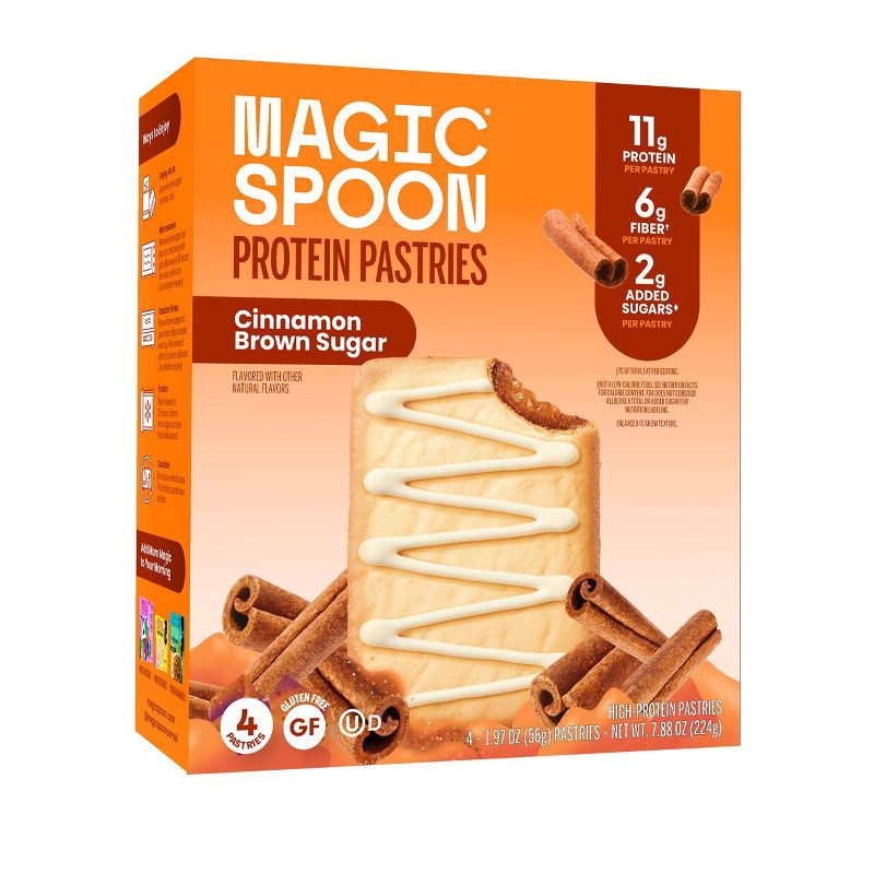 slide 6 of 6, MAGIC SPOON Cinnamon Brown Sugar Protein Pastries - 7.8oz/4ct, 7.8 oz, 4 ct