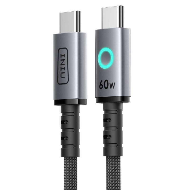 slide 1 of 6, INIU Leopard 60W Fast Charging 3pk USB Type-C Cable - 3.3/6.6/6.6 ft - Black, 3 ct, 6.6/6.6 ft