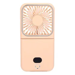 iJoy Folding Fan And 2500MAH Power Bank With Phone Stand Orange