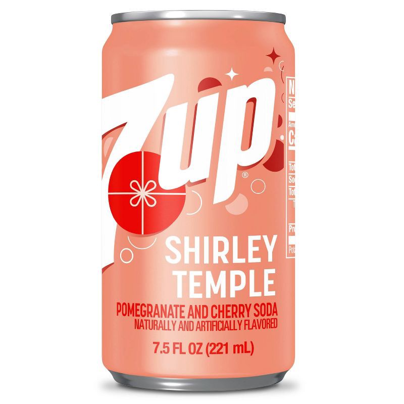 slide 5 of 9, 7UP Shirley Temple -10pk/7.5oz Mini Cans, 10 ct; 7.5 oz