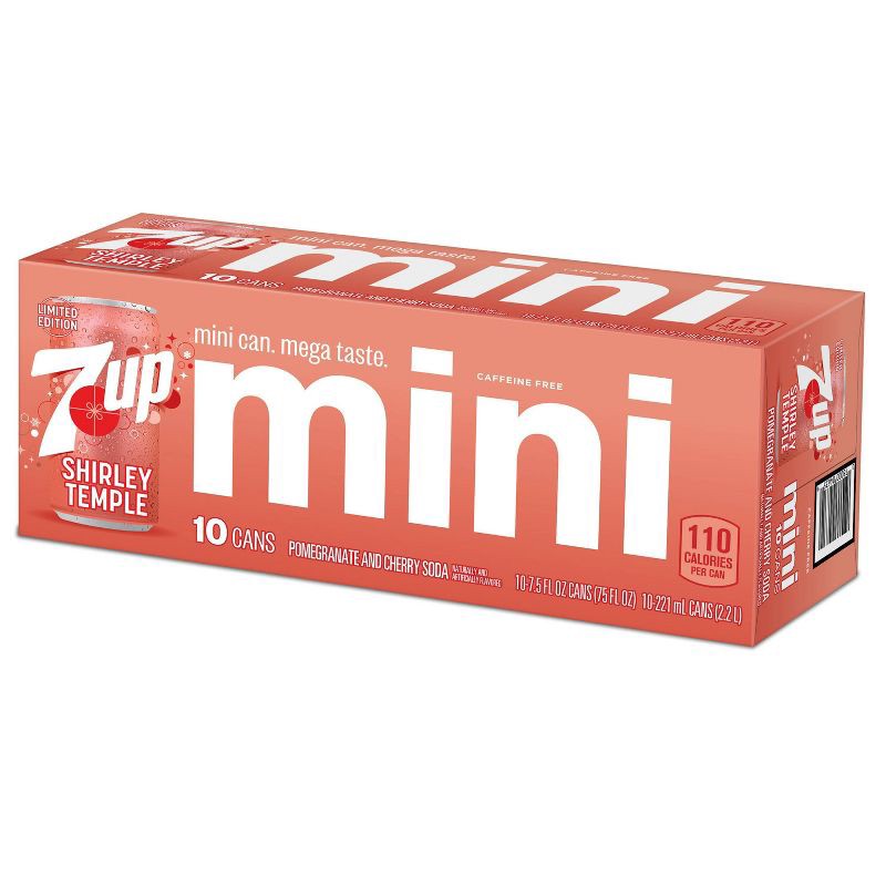 slide 7 of 9, 7UP Shirley Temple -10pk/7.5oz Mini Cans, 10 ct; 7.5 oz