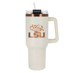 NCAA LSU Tigers Cream and Copper Colossus Travel Mug - 40oz