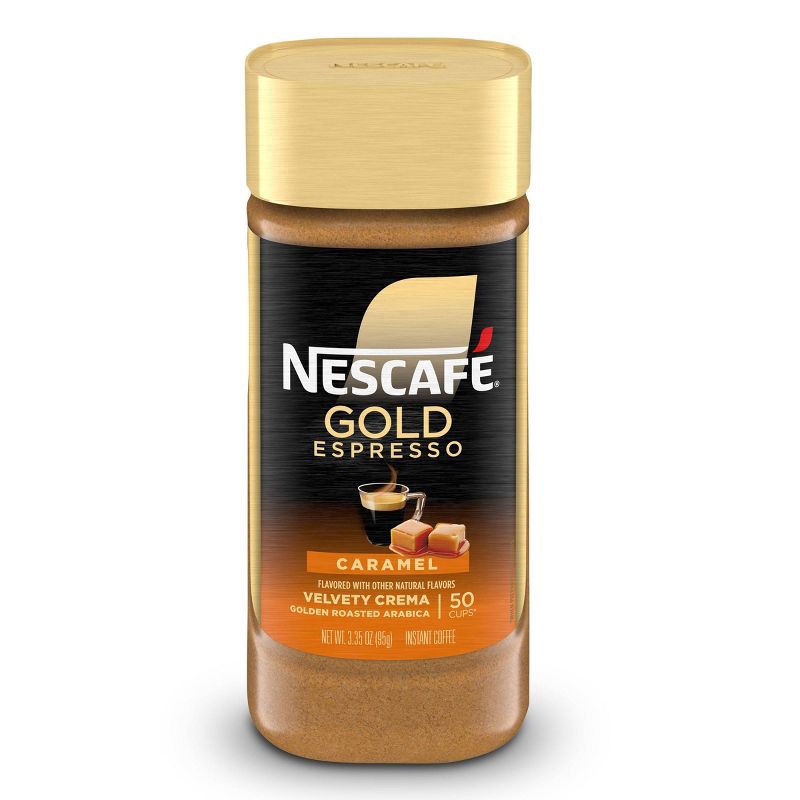 slide 1 of 8, Nescafe Gold Espresso Caramel Light Roast Instant Coffee - 3.35oz, 3.35 oz