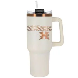 NCAA Hawaii Rainbow Warriors Cream and Copper Colossus Travel Mug - 40oz