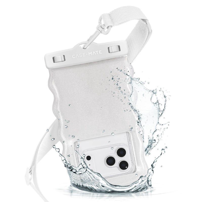 slide 1 of 6, Case-Mate Wavy Waterproof Floating Pouch - Twinkle, 1 ct