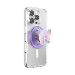 PopSockets Magnetic Phone Grip with MagSafe Magnetic Adapter Ring Included - Butterfly Prism