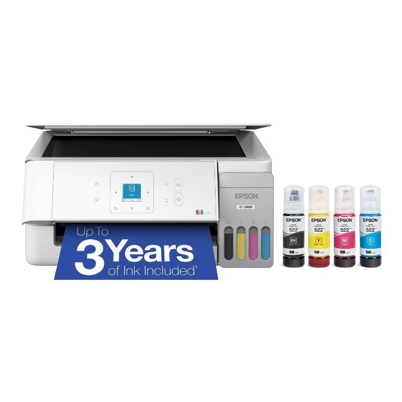 slide 1 of 7, Epson EcoTank ET-2900 Wireless All-in-one Cartridge-Free Supertank Printer - Wi-Fi Apple AirPrint, 1 ct