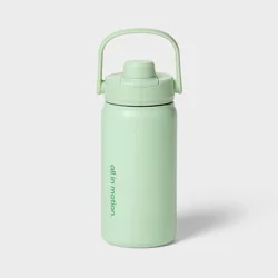 16oz Stainless Steel Water Bottle Green - All In Motion™