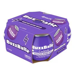 BuzzBallz Grapes Gone Wild Cocktail - 4pk/200ml Bottles