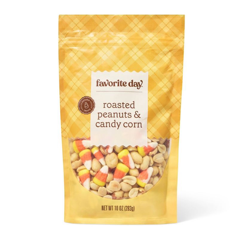 slide 1 of 4, Fall Harvest Candy Corn Peanuts Trail Mix - 10oz - Favorite Day™, 10 oz